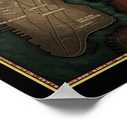 Die Geburt des Hip Hop Poster (Ecke)