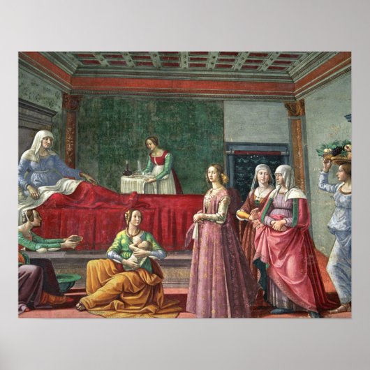 Die Geburt des Johannes des Täufer (Fresko) (siehe Poster (Vorne)