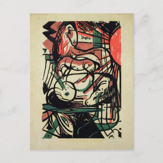 Die Geburt des Pferdes, 1913 Postkarte (Vorderseite)