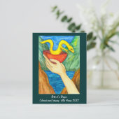 Die Geburt einer Drachenpostkarte Postkarte (Stehend Vorderseite)