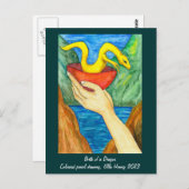 Die Geburt einer Drachenpostkarte Postkarte (Vorne/Hinten)