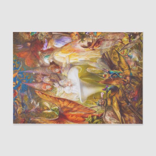 Die Geburt einer Fee von John Anster Fitzgerald Seidenpapier (Vorderseite)