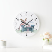 Die Geburt eines kleinen Drachen Große Wanduhr (Zuhause)