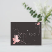 Die Geburt eines Rosenstern-Stern Postkarte (Stehend Vorderseite)