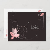 Die Geburt eines Rosenstern-Stern Postkarte (Vorne/Hinten)