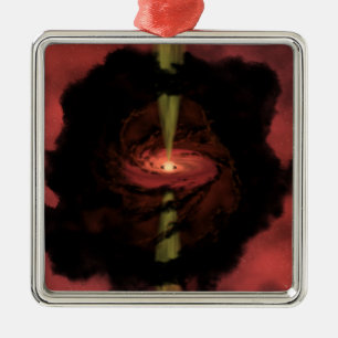 Die Geburt eines Sternes Silbernes Ornament