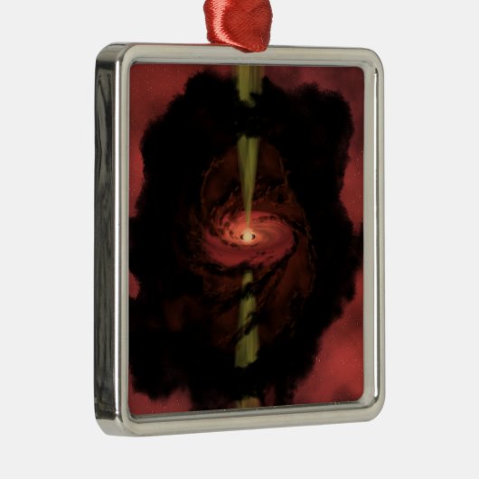 Die Geburt eines Sterns Silbernes Ornament (Rechts)