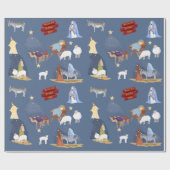 Die Geburt in Aquarellfarben Geschenkpapier (Flach)