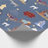 Die Geburt in Aquarellfarben Geschenkpapier (Ecke)