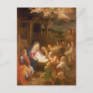 Die Geburt in der Nacht, 1640 Postkarte