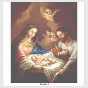 Die Geburt Jesu Christi Aufkleber