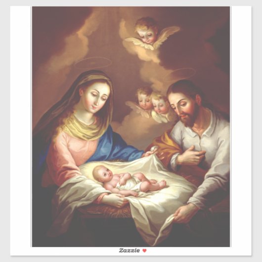 Die Geburt Jesu Christi Aufkleber (Blatt)