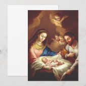 Die Geburt Jesu Christi Dankeskarte (Vorne/Hinten)