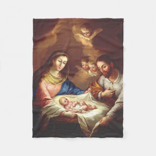 Die Geburt Jesu Christi Fleecedecke (Vorderseite)
