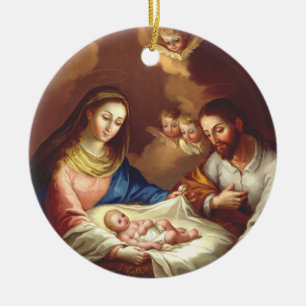 Die Geburt Jesu Christi Keramik Ornament