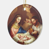 Die Geburt Jesu Christi Keramik Ornament (Links)
