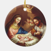 Die Geburt Jesu Christi Keramik Ornament (Hinten)
