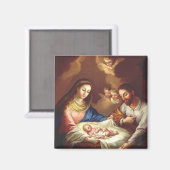 Die Geburt Jesu Christi Magnet (Vorderseite/Rückseite)