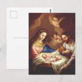 Die Geburt Jesu Christi Postkarte (Vorne/Hinten)