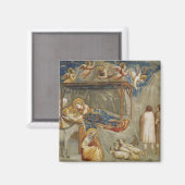 Die Geburt Jesu Christi von Giotto Magnet (Vorderseite/Rückseite)