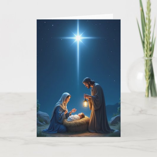 Die Geburt Jesu Karte (Vorderseite)