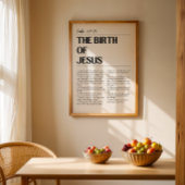 Die Geburt Jesu Lukas 2:7-18 Poster