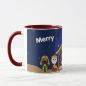 Die Geburt Jesu, Maria und Joseph Tasse (Links)