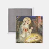 Die Geburt Jesu Vintagen Magneten Magnet (Vorderseite/Rückseite)