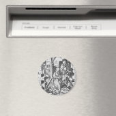 Die Geburt Jesu (von Martin Schongauer) Magnet (In Situ (Geschirrspüler))