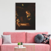 Die Geburt Jesu, Weihnachten, in der Nacht Leinwanddruck (Insitu (Wohnzimmer))