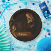 Die Geburt Jesu, Weihnachten, in der Nacht Pappteller (Party)