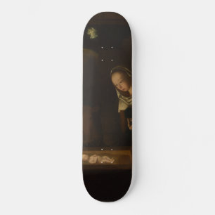 Die Geburt Jesu, Weihnachten, in der Nacht Skateboard