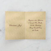 Die Geburt Jesu Weihnachtskarte Feiertagskarte (Innenseite)