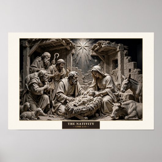 Die Geburt — Renaissance-Marmorposter Poster (Vorne)
