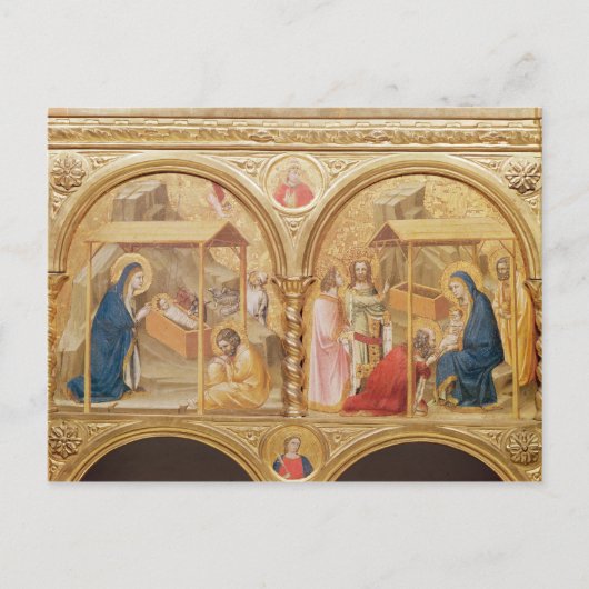 Die Geburt und die Bewunderung der Magi Postkarte (Vorderseite)