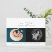 die Geburt unseres Fotos Ankündigung (Stehend Vorderseite)