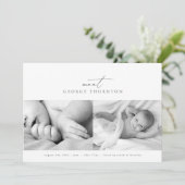 die Geburt unseres Fotos Ankündigung (Stehend Vorderseite)