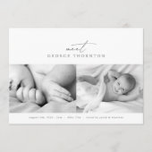 die Geburt unseres Fotos Ankündigung (Vorderseite)