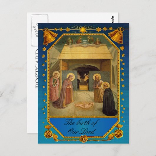 Die Geburt unseres Herrn - Geburt der Geburt Postkarte (Vorne/Hinten)