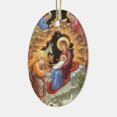 Die Geburt unseres Herrn und Erretters Jesus Chris Keramik Ornament (Links)