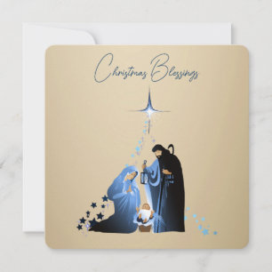 Die Geburt von Baby Jesus Weihnachtsgrüße Feiertagskarte