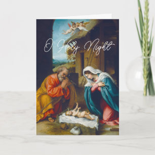 Die Geburt von Baby Jesus Weihnachtsgrüße Feiertagskarte