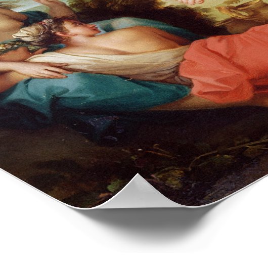 Die Geburt von Bacchus Poster (Ecke)