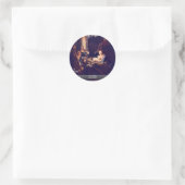 Die Geburt von Correggio Runder Aufkleber (Tasche)