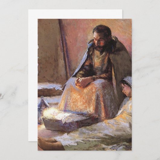 Die Geburt von Gari Melchers Einladung (Vorne/Hinten)