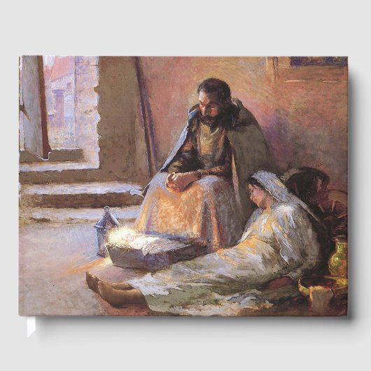 Die Geburt von Gari Melchers Gästebuch (Vorderseite)