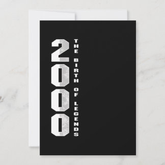Die Geburt von Legenden 2000 20. Geburtstagsgesche Einladung