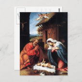 Die Geburt von Lotto Postkarte (Vorne/Hinten)