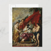 Die Geburt von Louis XIII in Fontainebleau Postkarte (Vorne/Hinten)