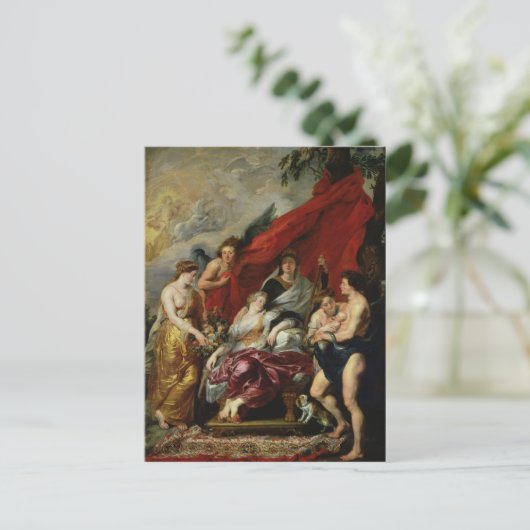 Die Geburt von Louis XIII in Fontainebleau Postkarte (Stehend Vorderseite)